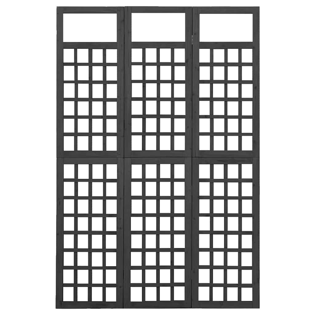 Divisorio a 3 Pannelli in Legno di Abete 121x180 cm