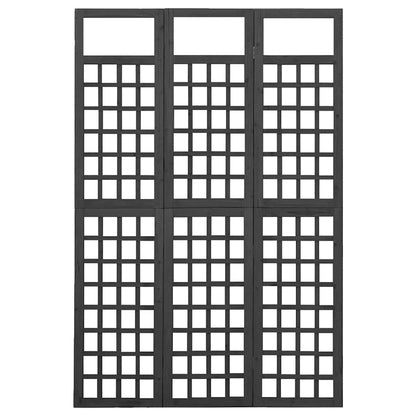 Divisorio a 3 Pannelli in Legno di Abete 121x180 cm