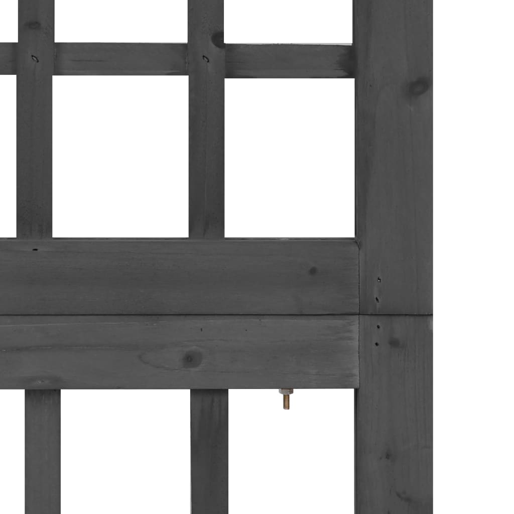 Divisorio a 3 Pannelli in Legno di Abete Nero 121x180 cm | homemem39