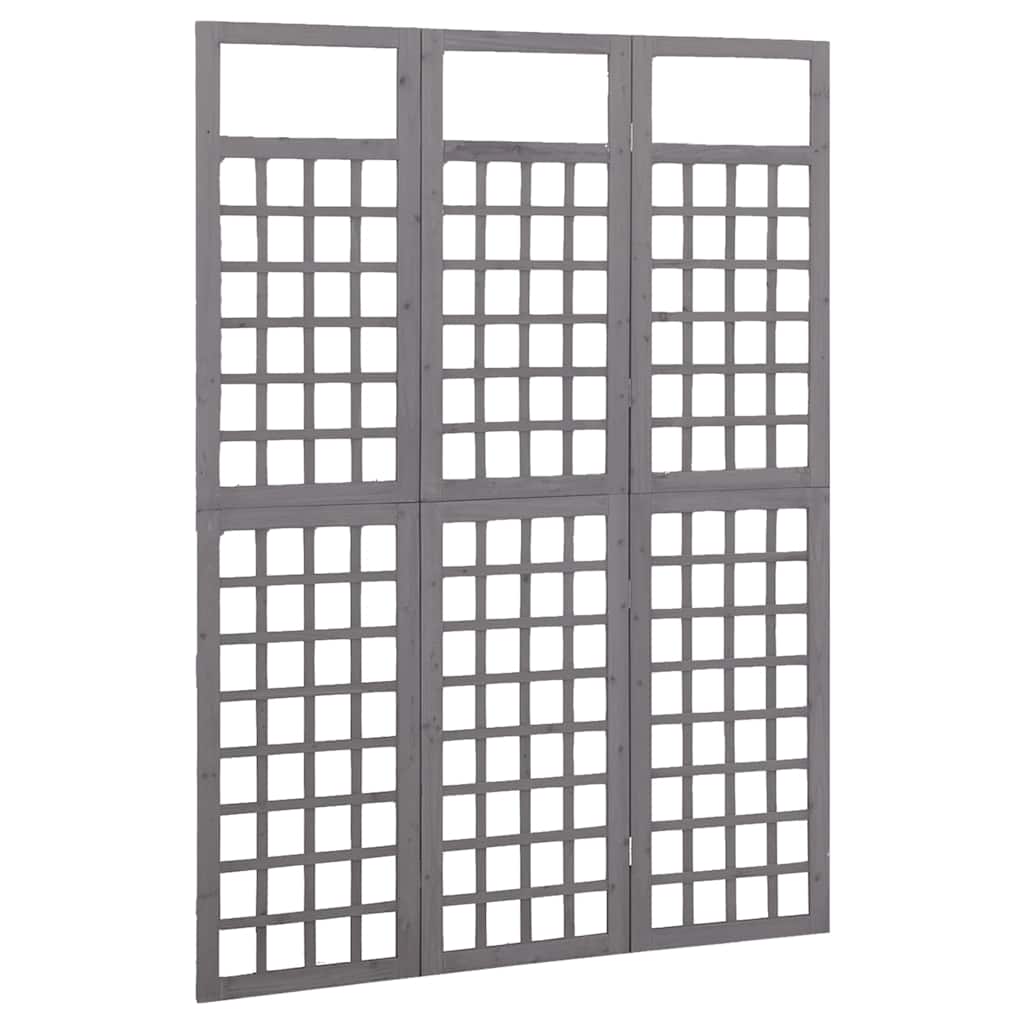 Divisorio a 3 Pannelli in Legno di Abete 121x180 cm