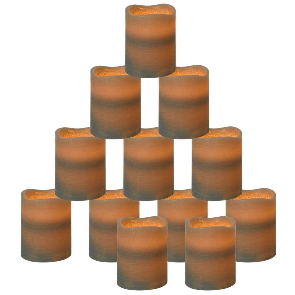 Candele Senza Fiamma a LED 24 pz Bianco Caldo con Telecomando - homemem39