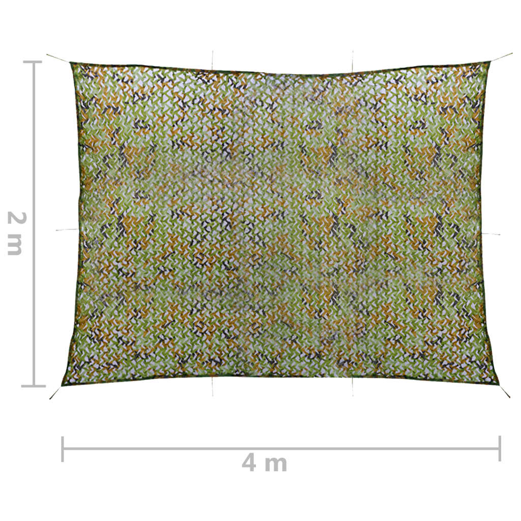 Rete Mimetica con Custodia 2x4 m Verde | homemem39