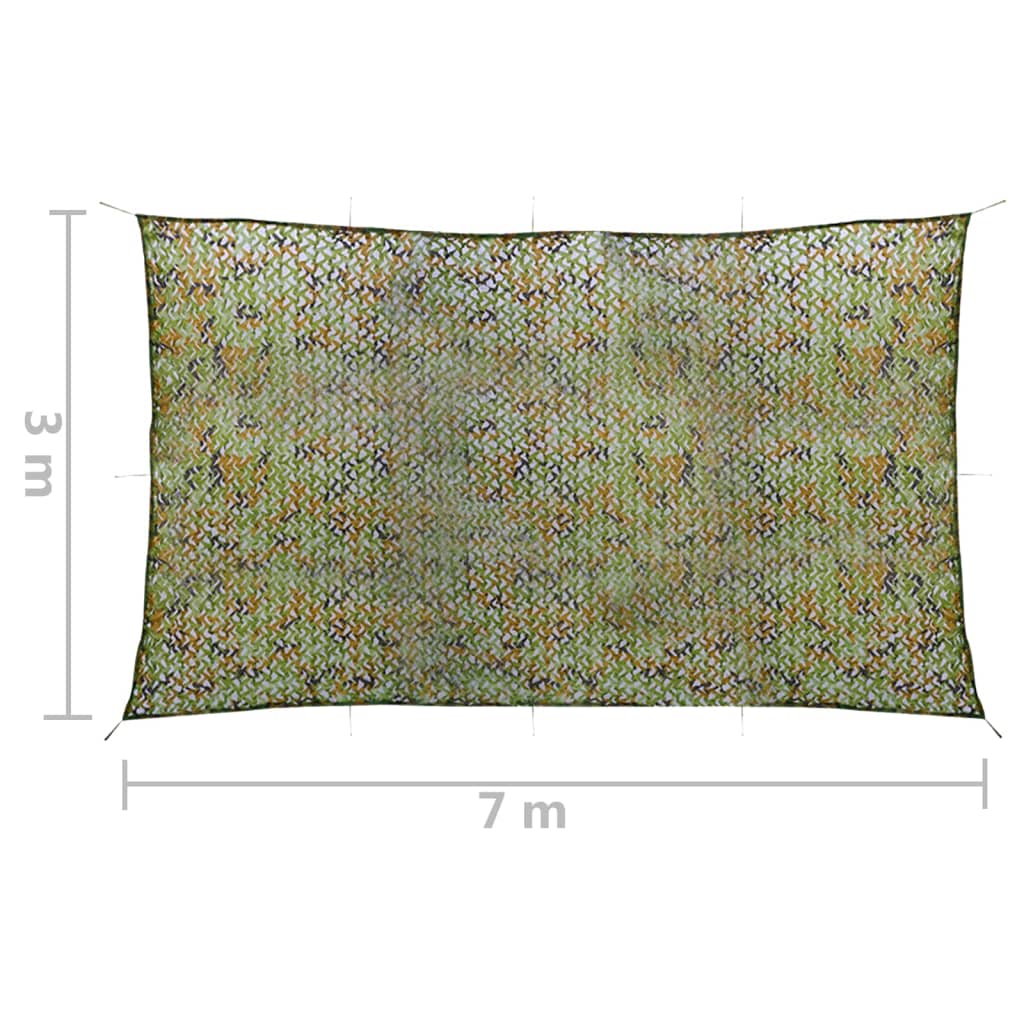 Rete Mimetica con Custodia 3x7 m Verde | homemem39