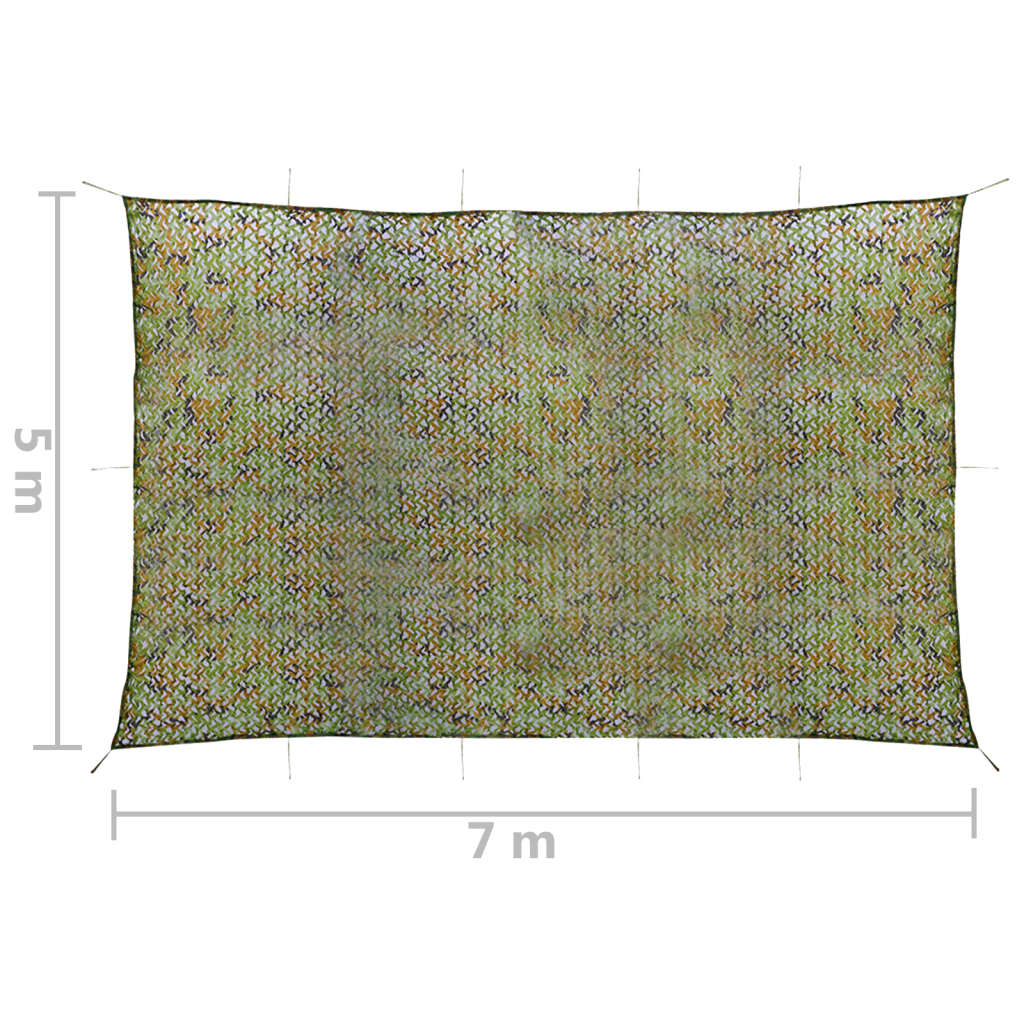 Rete Mimetica con Custodia 5x7 m Verde | homemem39