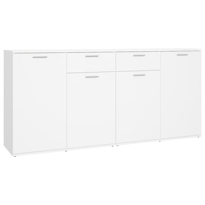 Credenza Bianca 160x36x75 cm in Legno Multistrato - homemem39