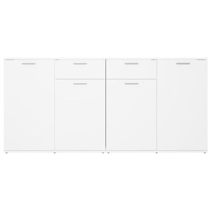 Credenza Bianca 160x36x75 cm in Legno Multistrato - homemem39