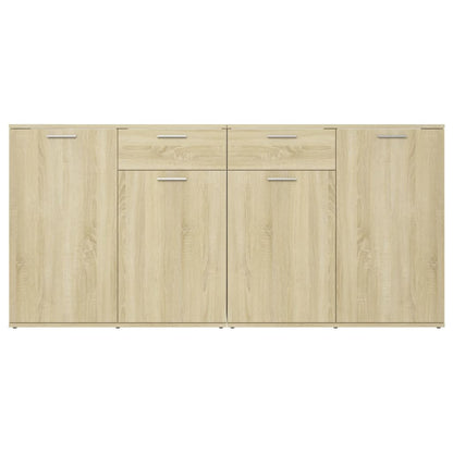 Credenza Rovere Sonoma 160x36x75 cm in Legno Multistrato - homemem39