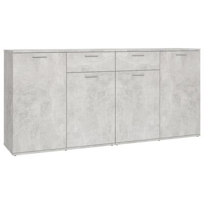 Credenza Grigio Cemento 160x36x75 cm in Legno Multistrato - homemem39