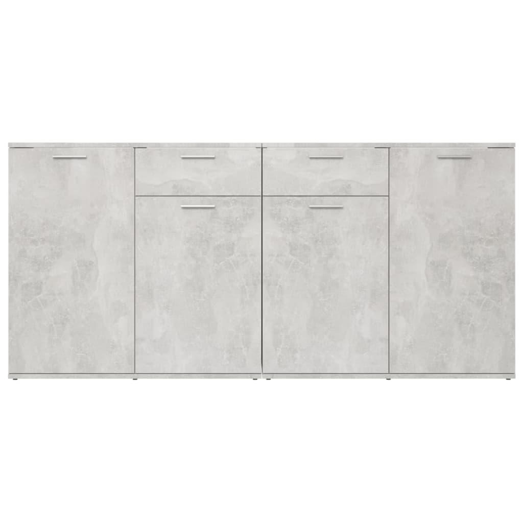 Credenza Grigio Cemento 160x36x75 cm in Legno Multistrato - homemem39