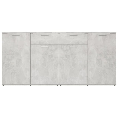 Credenza Grigio Cemento 160x36x75 cm in Legno Multistrato - homemem39