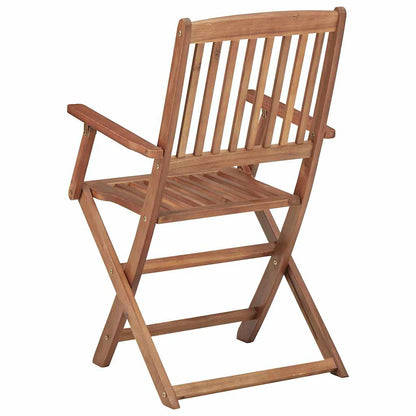 Sedie da Giardino Pieghevoli 6 pz con Cuscini Massello Acacia | homemem39