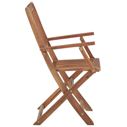 Sedie da Giardino Pieghevoli 6 pz con Cuscini Massello Acacia | homemem39
