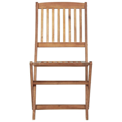 Sedie Pieghevoli 8 pz con Cuscini Massello Acacia
