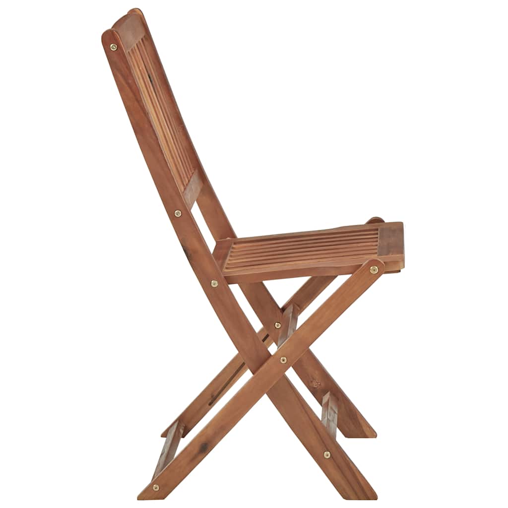 Sedie Pieghevoli 8 pz con Cuscini Massello Acacia