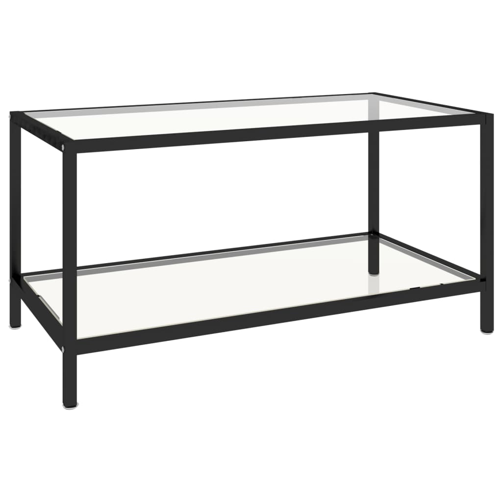 Tavolini 2 pz Trasparenti in Vetro Temperato - homemem39