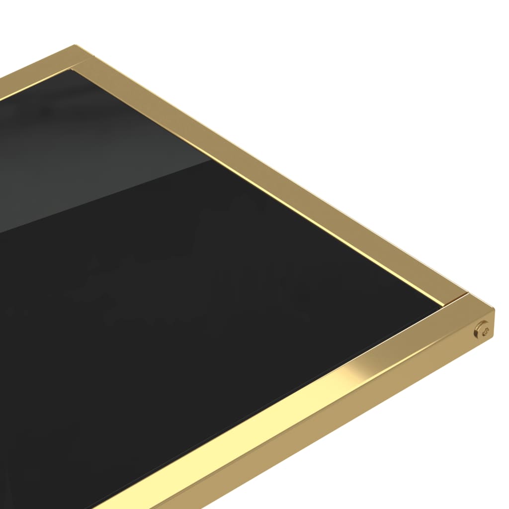 Tavolino per Computer Nero 50x35x65 cm in Vetro Temperato - homemem39