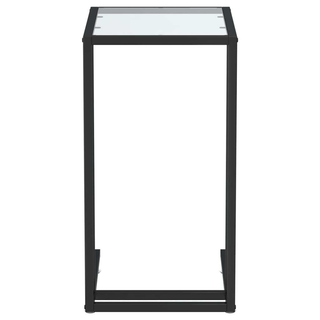 Tavolino per Computer Trasparente 50x35x65 cm Vetro Temperato | homemem39