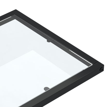 Tavolino per Computer Trasparente 50x35x65 cm Vetro Temperato | homemem39