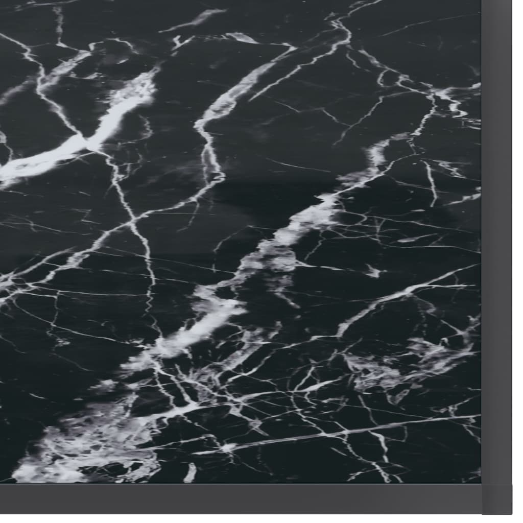 Tavolo Consolle Nero 200x35x75,5 cm in Vetro Temperato | homemem39