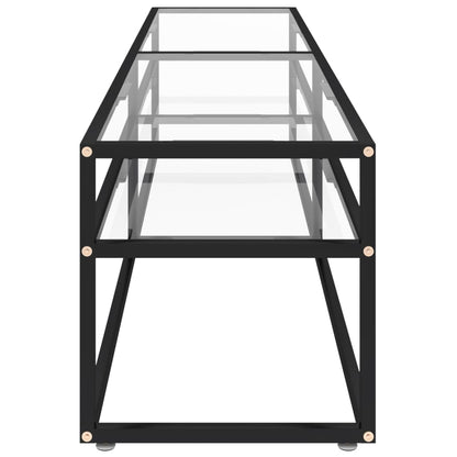 Mobile Porta TV Trasparente 180x40x40,5 cm in Vetro Temperato