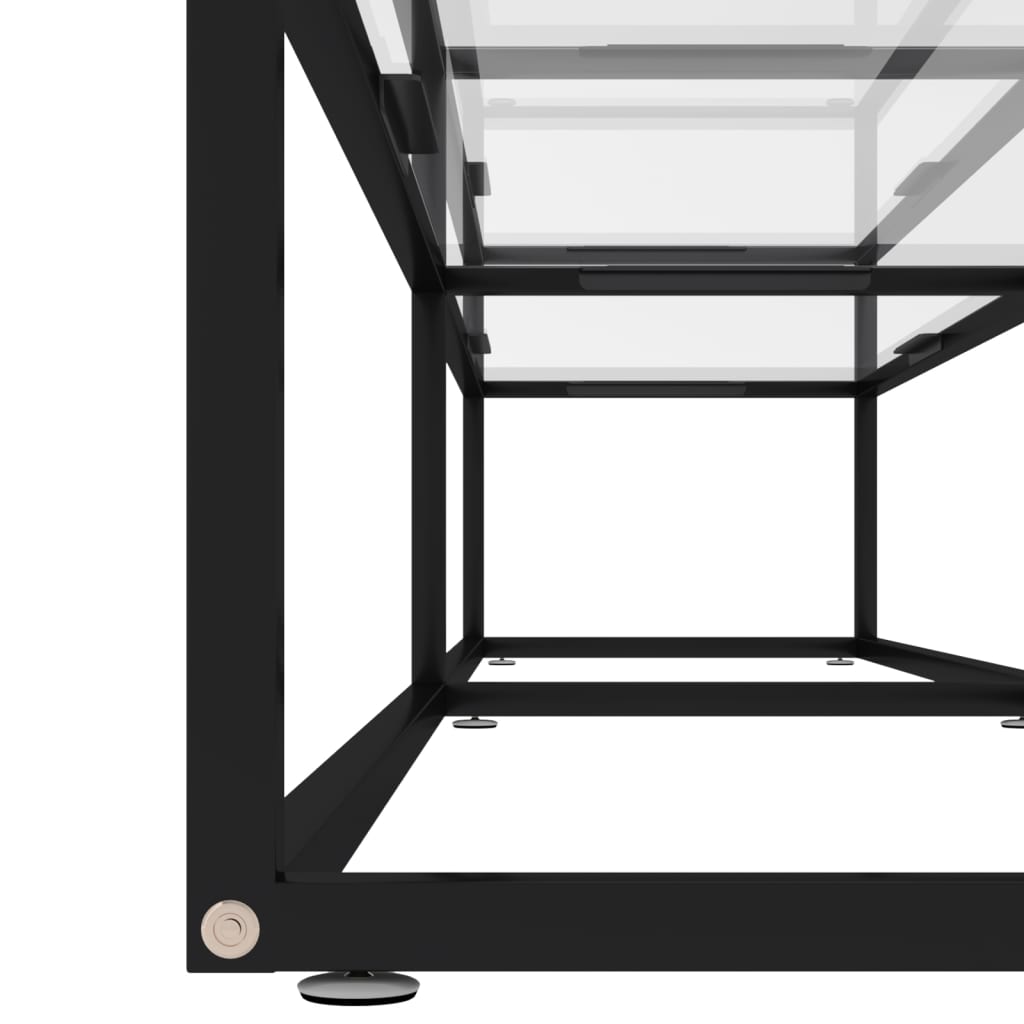 Mobile Porta TV Trasparente 200x40x40,5 cm in Vetro Temperato