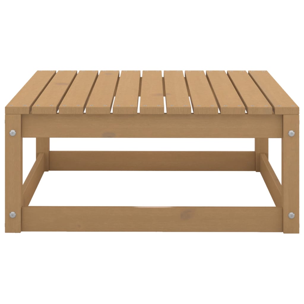 Set Divani da Giardino 3pz Marrone Ambra Legno Massello di Pino - homemem39