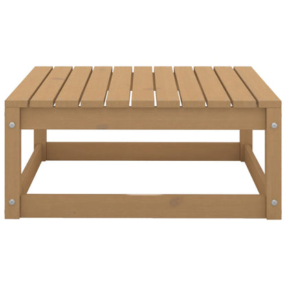 Set Salotto da Giardino 10pz Marrone Ambra Legno Massello Pino - homemem39