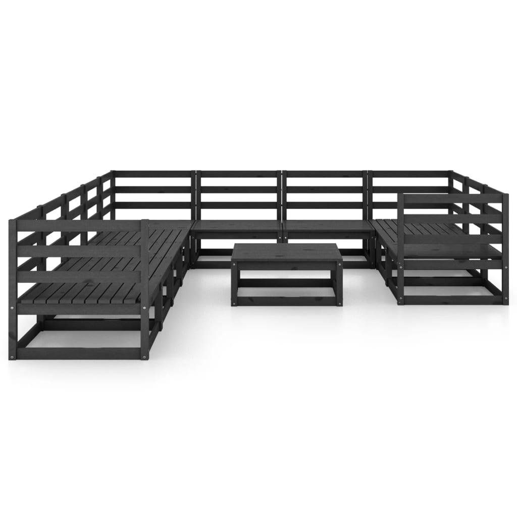 Set Divani da Giardino 11 pz in Legno Massello di Pino - homemem39