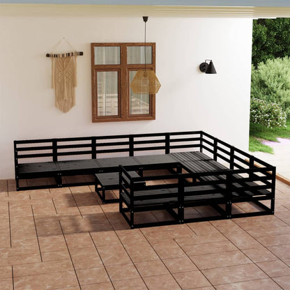 Set Divani da Giardino 11 pz in Legno Massello di Pino - homemem39