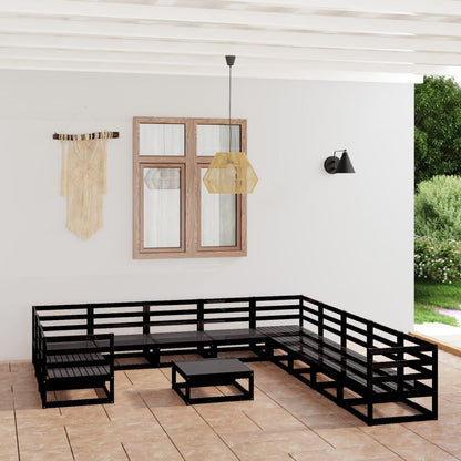 Set Divani da Giardino 12 pz in Legno Massello di Pino - homemem39