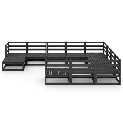 Set Divani da Giardino 11 pz in Legno Massello di Pino - homemem39