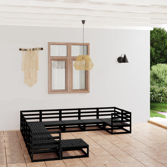 Set Divani da Giardino 11 pz in Legno Massello di Pino - homemem39