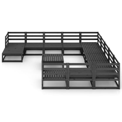 Set Divani da Giardino 13 pz in Legno Massello di Pino - homemem39