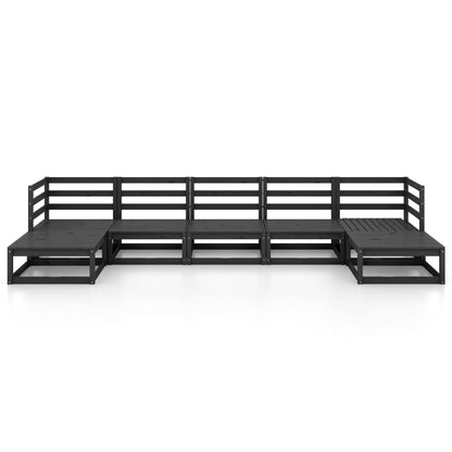 Set Divani da Giardino 7 pz in Legno Massello di Pino - homemem39