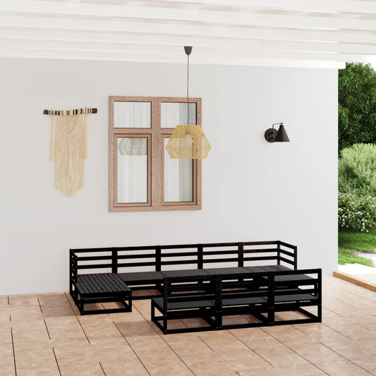 Set Divani da Giardino 10 pz in Legno Massello di Pino - homemem39