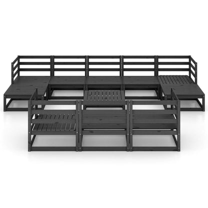 Set Divani da Giardino 11 pz in Legno Massello di Pino - homemem39