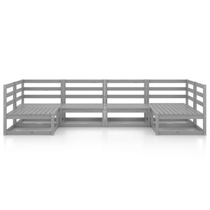 Set Divani da Giardino 6 pz in Legno Massello di Pino - homemem39