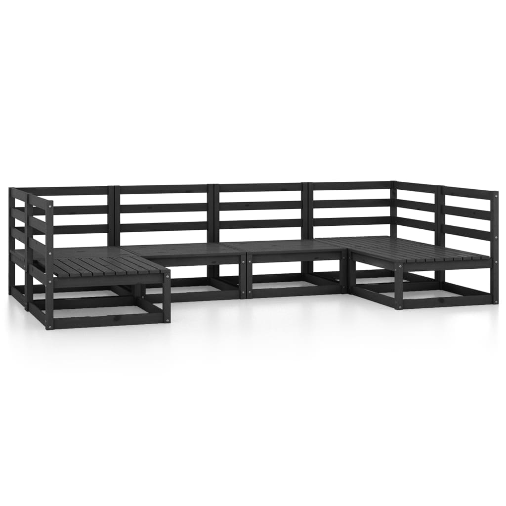 Set Divani da Giardino 6 pz in Legno Massello di Pino - homemem39