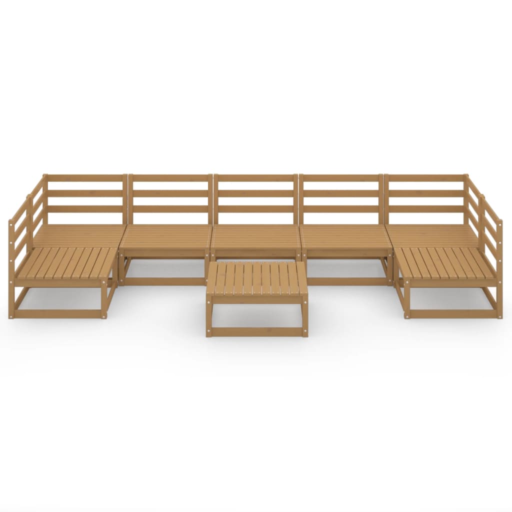 Set Divani da Giardino 8 pz in Legno Massello di Pino - homemem39