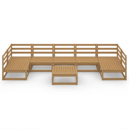 Set Divani da Giardino 8 pz in Legno Massello di Pino - homemem39