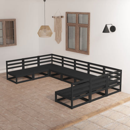Set Divani da Giardino 9 pz in Legno Massello di Pino - homemem39