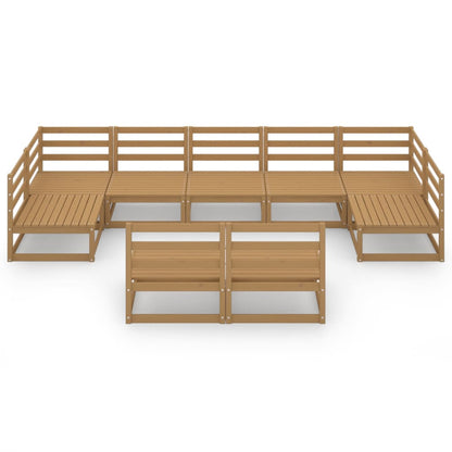 Set Divani da Giardino 9 pz in Legno Massello di Pino - homemem39