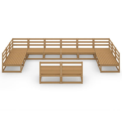 Set Divani da Giardino 12 pz in Legno Massello di Pino - homemem39