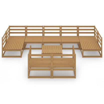 Set Divani da Giardino 10 pz in Legno Massello di Pino - homemem39