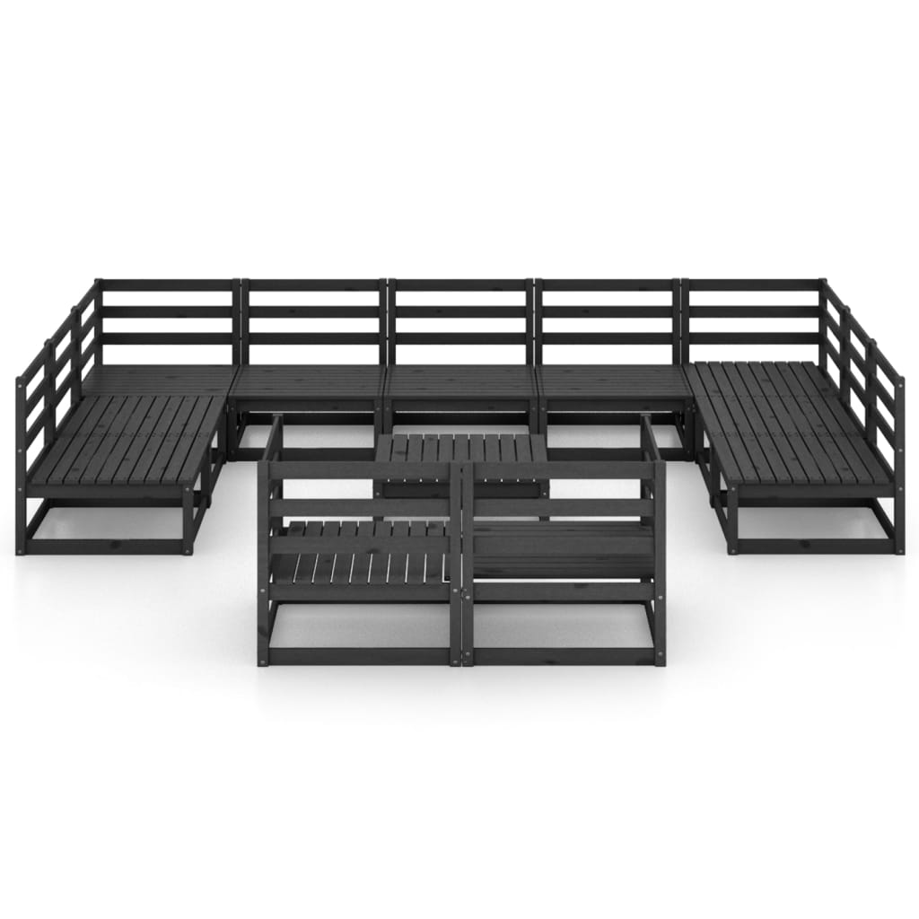 Set Divani da Giardino 12 pz in Legno Massello di Pino - homemem39