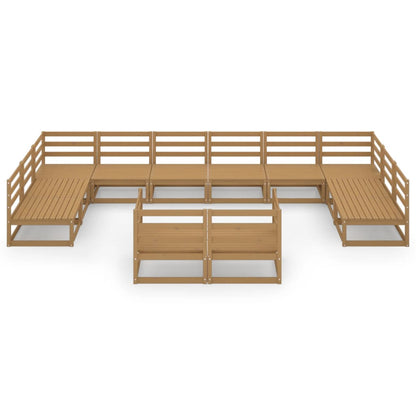 Set Divani da Giardino 12 pz in Legno Massello di Pino - homemem39