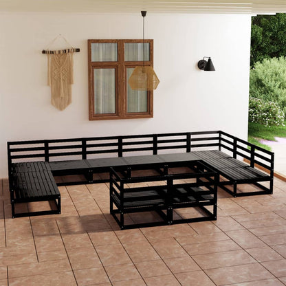 Set Divani da Giardino 12 pz in Legno Massello di Pino - homemem39