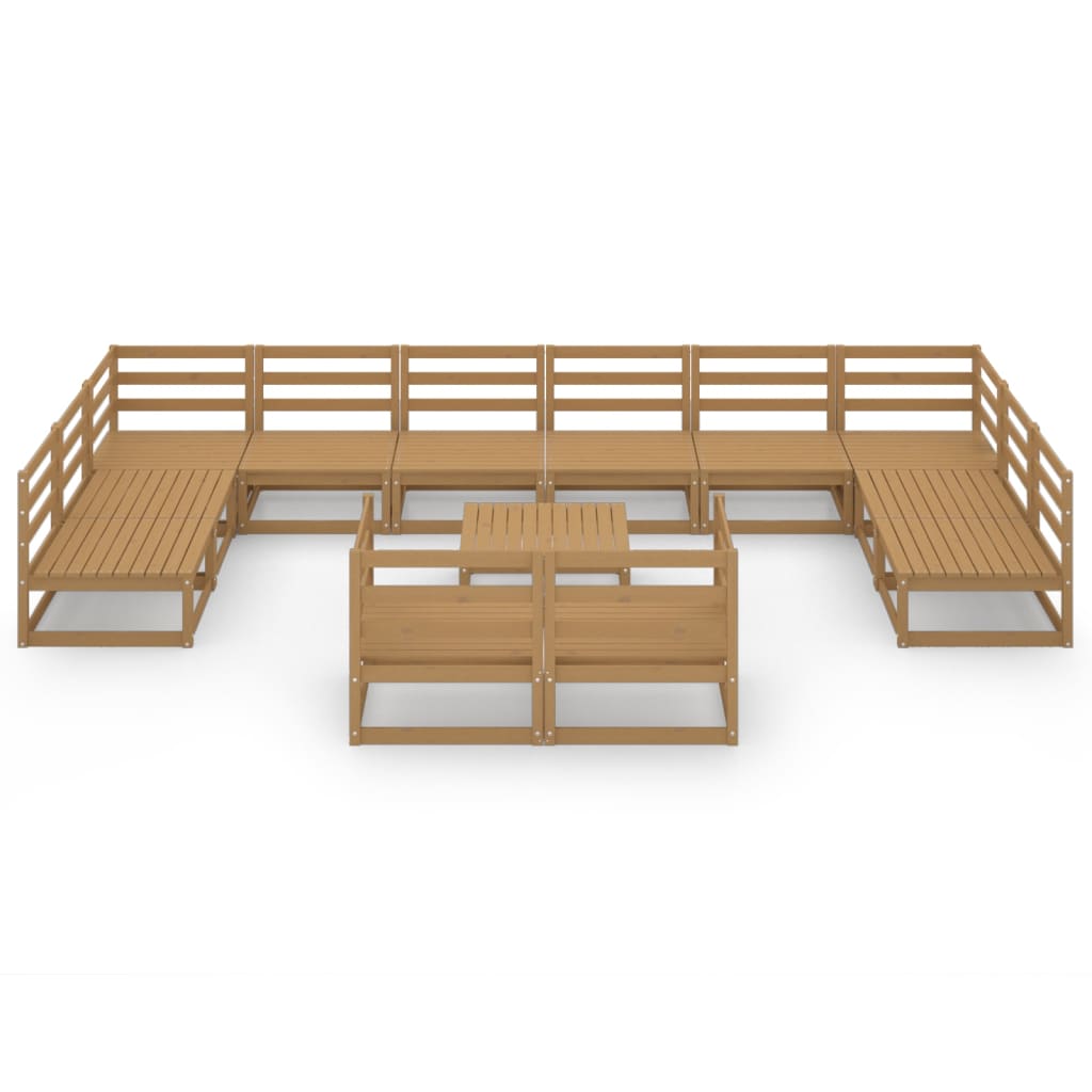 Set Divani da Giardino 13 pz in Legno Massello di Pino - homemem39