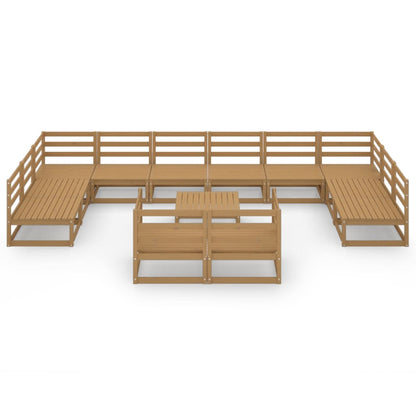 Set Divani da Giardino 13 pz in Legno Massello di Pino - homemem39