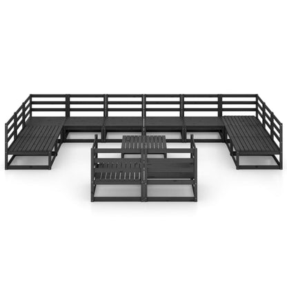 Set Divani da Giardino 13 pz in Legno Massello di Pino - homemem39